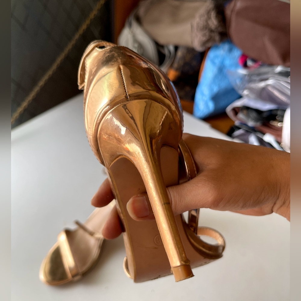 Tresmode Moda italiano rose gold stilettos - Picture 11 of 17